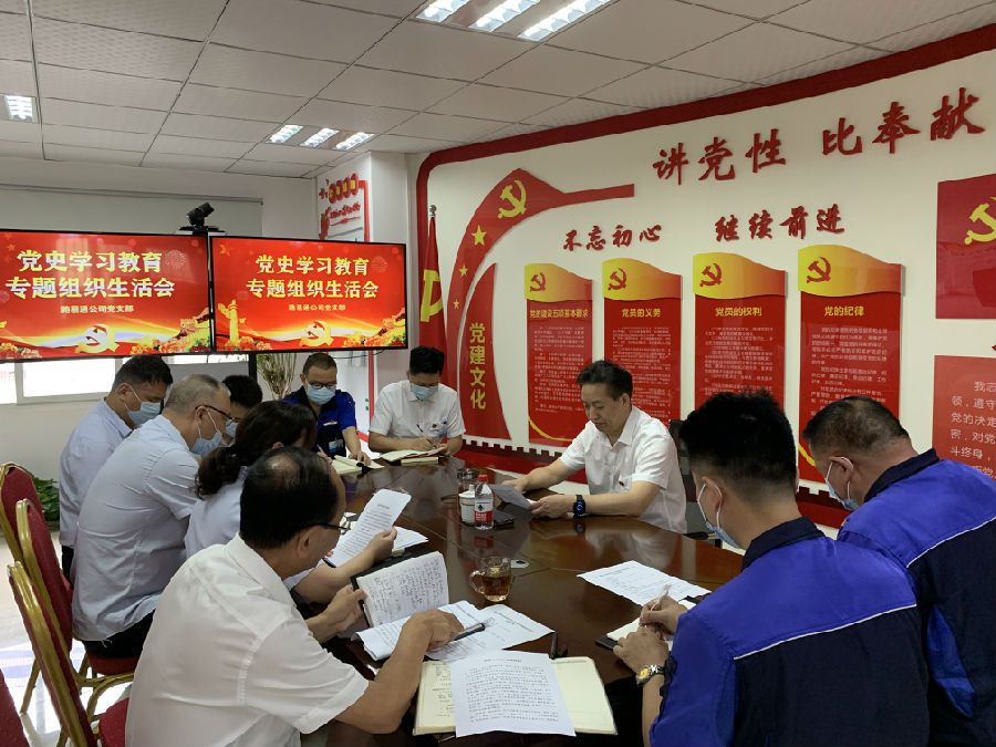 集團公司黨委委員、監(jiān)事長孫世昌參加路易通公司黨支部黨史學習教育專題組織生活會