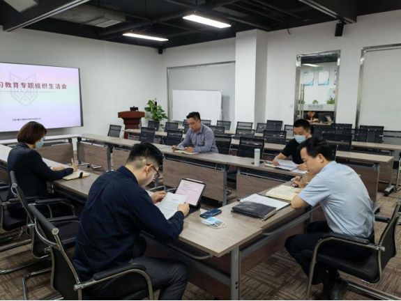 集團公司黨委委員、財務總監(jiān)鄭定平參加中虎國際公司黨支部黨史學習教育專題組織生活會